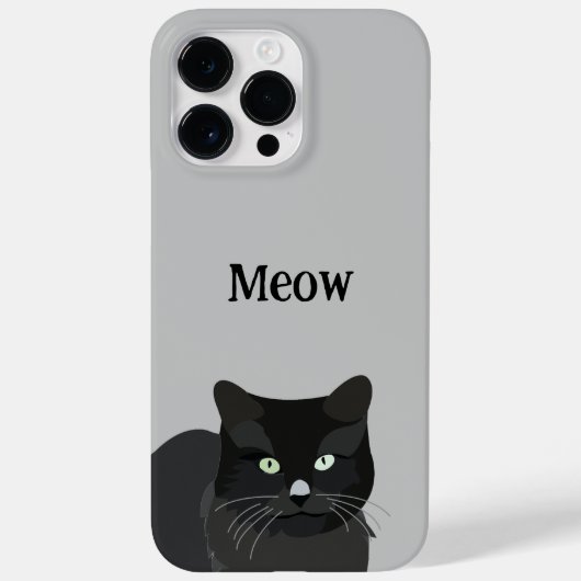 黒猫 Case-Mate iPhoneケース (裏面)