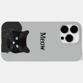 黒猫 Case-Mate iPhoneケース (裏面 (横))