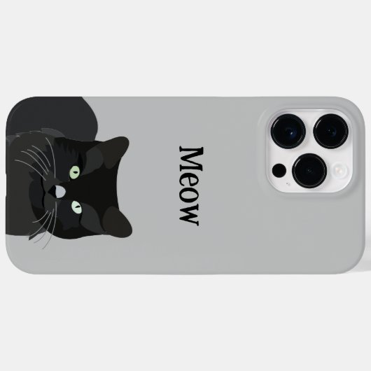 黒猫  Case-Mate iPhoneケース (裏面 (横))