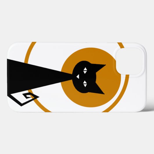 黒猫 Case-Mate iPhoneケース (裏面 (横))