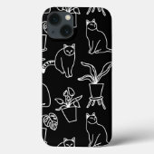 黒猫 Case-Mate iPhoneケース (裏面)