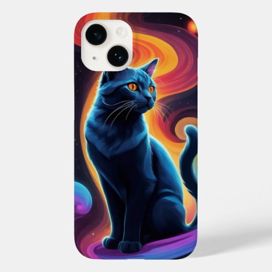 黒猫 Case-Mate iPhoneケース (裏面)