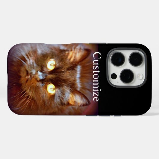 黒猫 Case-Mate iPhoneケース (裏面 (横))