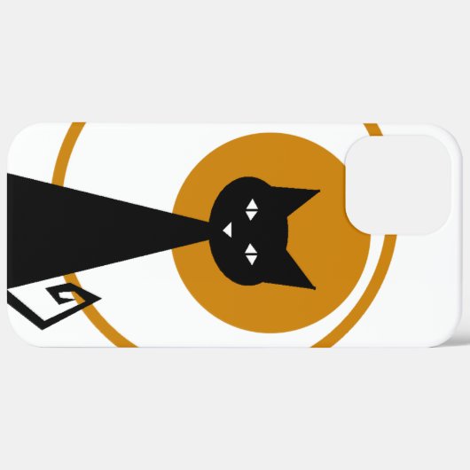 黒猫 Case-Mate iPhoneケース (裏面 (横))