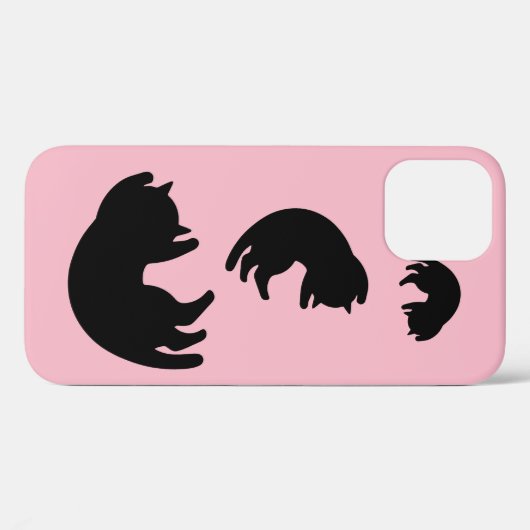 黒猫 Case-Mate iPhoneケース (裏面 (横))
