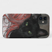 黒猫 Case-Mate iPhoneケース (裏面(横))