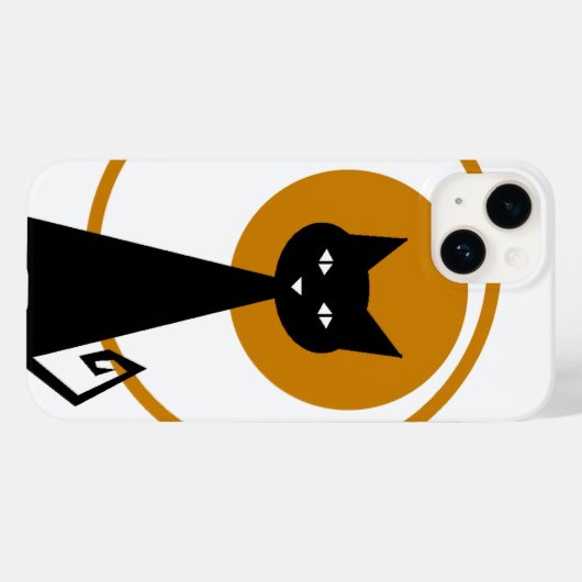 黒猫 Case-Mate iPhoneケース (裏面 (横))