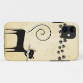 黒猫 Case-Mate iPhoneケース (裏面(横))