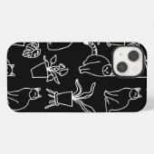 黒猫 iPhoneケース (裏面横)