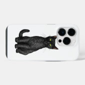 黒猫 iPhoneケース (裏面横)