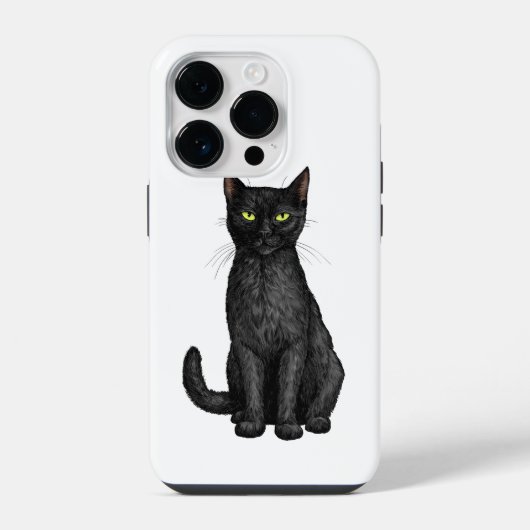 黒猫 iPhoneケース (裏面)