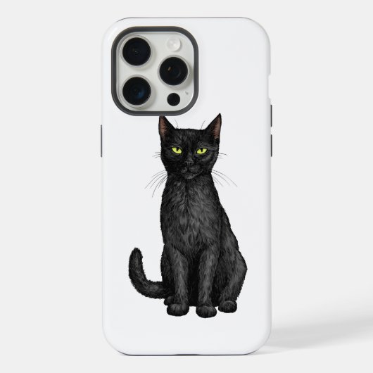 黒猫 iPhoneケース (裏面)
