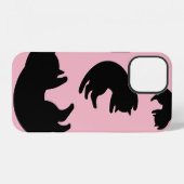 黒猫 iPhoneケース (裏面横)