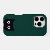 黒猫 iPhoneケース (裏面横)