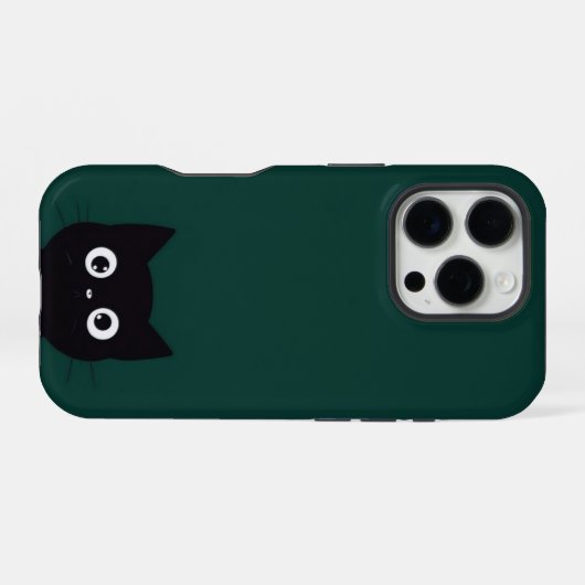 黒猫 iPhoneケース (裏面横)