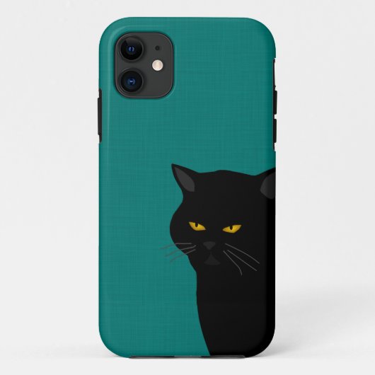 黒猫 iPhone SE/5/5s カバー (裏面)