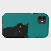 黒猫 iPhone SE/5/5s カバー (裏面(横))