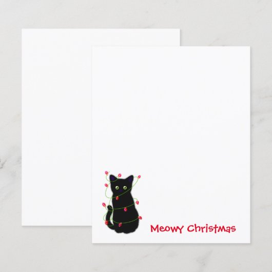 黒猫 | Meowyクリスマス | twinkle lights (正面/裏面)