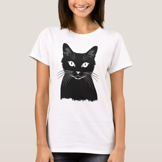 黒猫 Tシャツ (正面)
