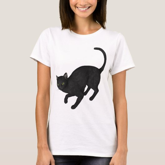 黒猫 Tシャツ (正面)