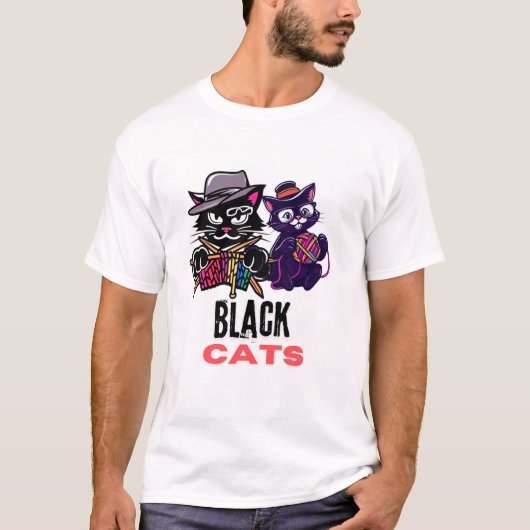 黒猫 Tシャツ (正面)
