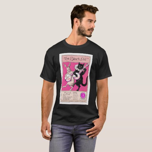 黒猫 Tシャツ (正面フル)