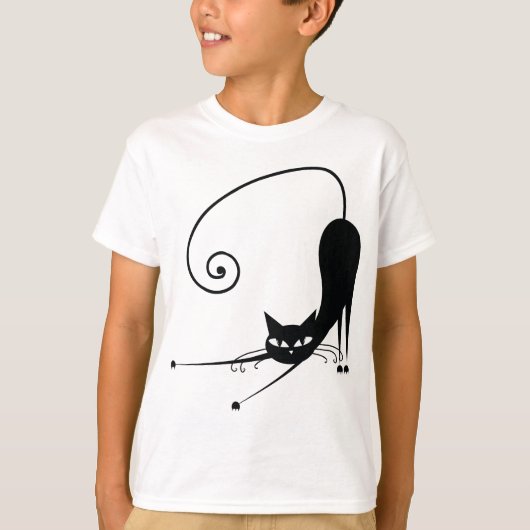 黒猫 Tシャツ (正面)