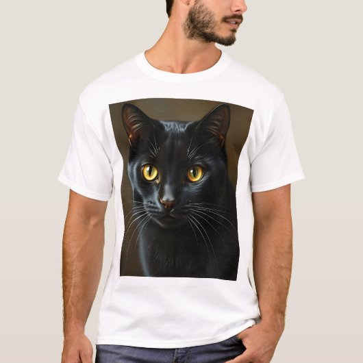 黒猫 Tシャツ (正面)