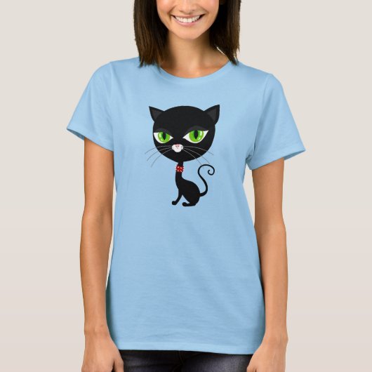 黒猫 Tシャツ (正面)