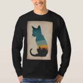 黒猫 Tシャツ (正面)