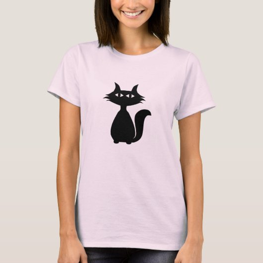 黒猫 Tシャツ (正面)