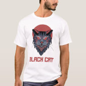 黒猫 Tシャツ (正面)