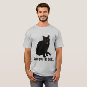 黒猫 Tシャツ (正面フル)