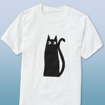 黒猫 Tシャツ<br><div class="desc">おもしろいとラッキーな黒猫、動物愛好家に最適。オリジナルアートby Nic Squirrell.</div>