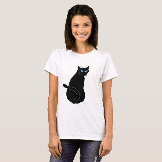 黒猫 Tシャツ (正面フル)