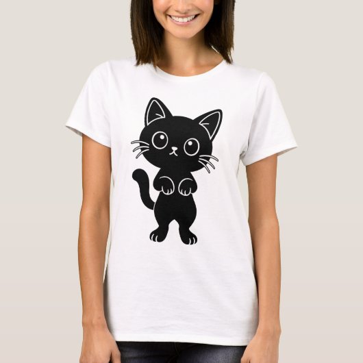 黒猫 Tシャツ (正面)