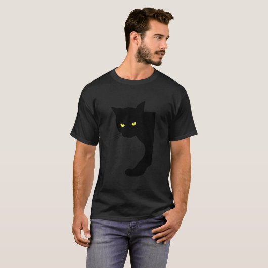 黒猫 Tシャツ (正面フル)
