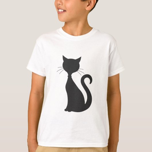 黒猫 Tシャツ (正面)