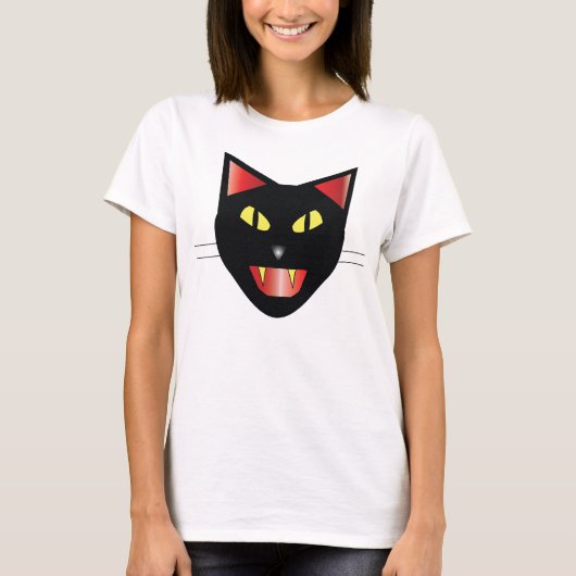 黒猫 Tシャツ (正面)