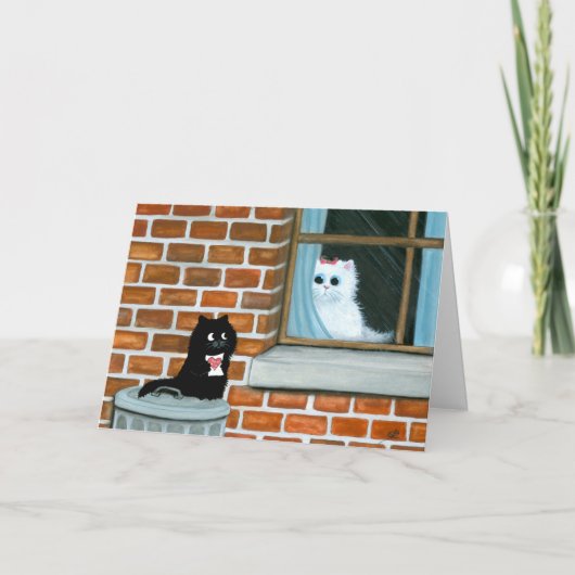 黒猫Bihrleによって私のバレンタインカード行います シーズンカード (正面)