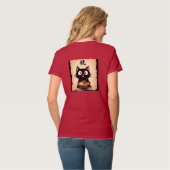 黒猫Bruhミームおもしろい- Cat Tシャツ (裏面フル)