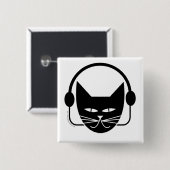黒猫FM Pin 缶バッジ (正面&裏面)