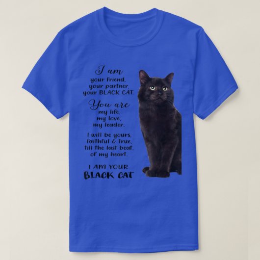 黒猫Iは黒猫のお母さんDay Tシャツ (デザイン正面)