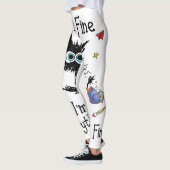 黒猫It_s 素晴らし I_mすべて素晴らしがTe素晴らし レギンス (左)