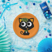 黒猫MMMキャンディハロウィーン ペーパープレート (パーティー)