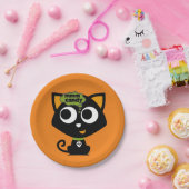 黒猫MMMキャンディハロウィーン ペーパープレート (パーティー)