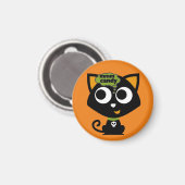 黒猫MMMキャンディハロウィーン マグネット (正面/裏面)