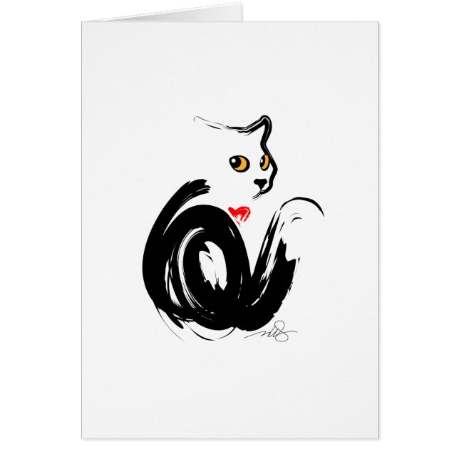 黒猫nハート (正面)