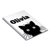 黒猫Personnalised ノートブック (右側)