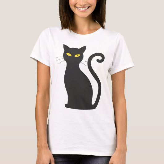 黒猫Tシャツドレス Tシャツ (正面)